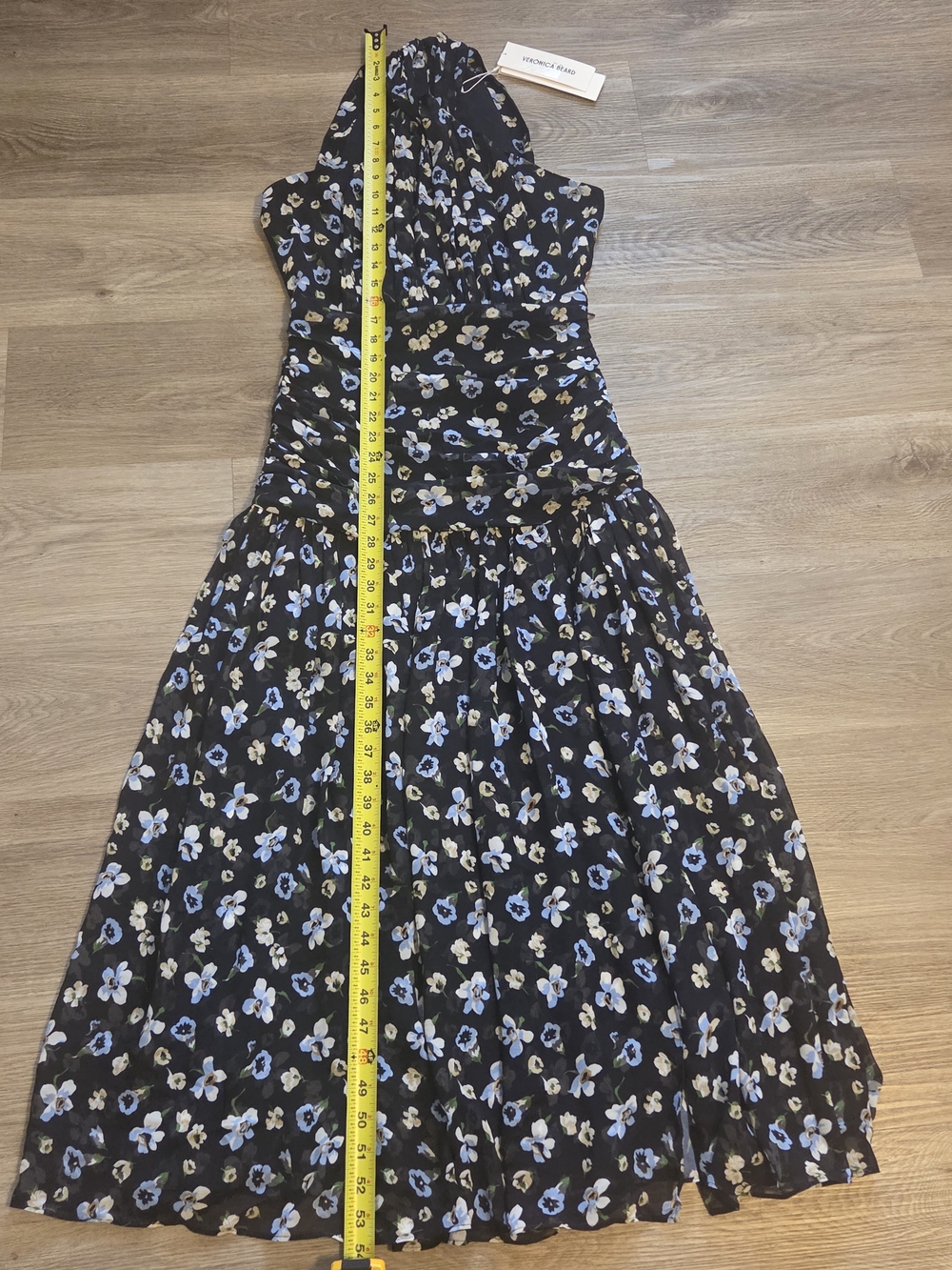 Brock Floral Silk A-Line Maxi Dress - Picture 12 of 14